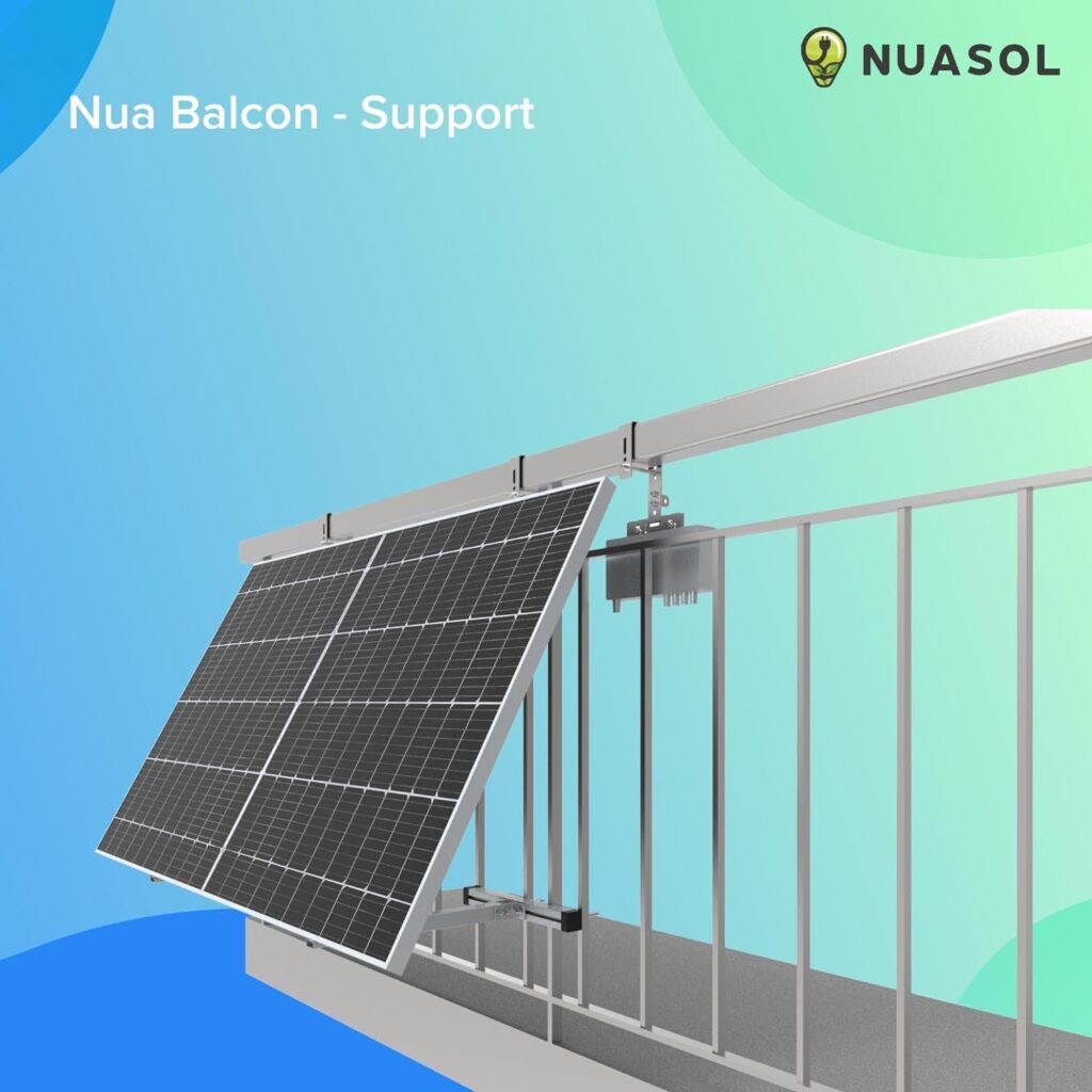 support kit panneau solaire nuakit nuasol Nua Balcon