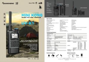 Doc spec techniques talkie walkie Quansheng UV-K1 mini kong